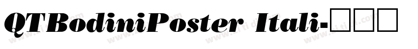 QTBodiniPoster Itali字体转换